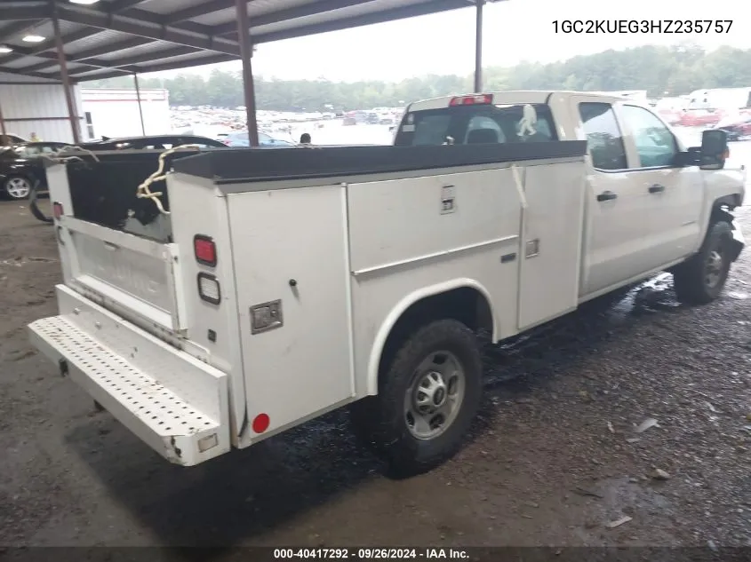 2017 Chevrolet Silverado 2500Hd Work Truck VIN: 1GC2KUEG3HZ235757 Lot: 40417292