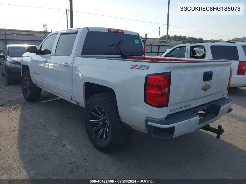 2017 Chevrolet Silverado 1500 K1500 Lt VIN: 3GCUKREC8HG186073 Lot: 40422406