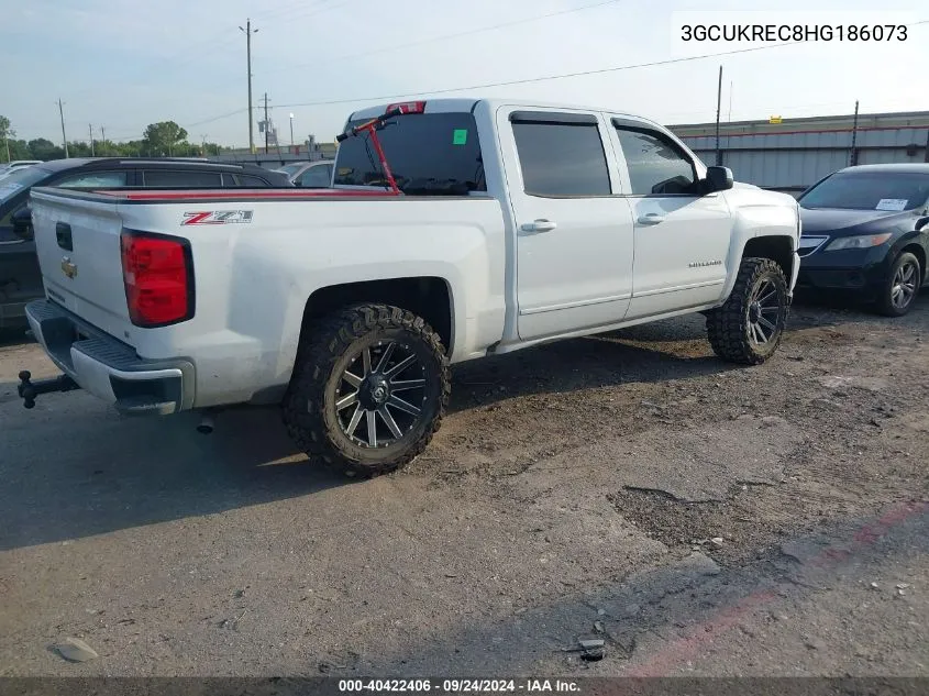 2017 Chevrolet Silverado 1500 K1500 Lt VIN: 3GCUKREC8HG186073 Lot: 40422406