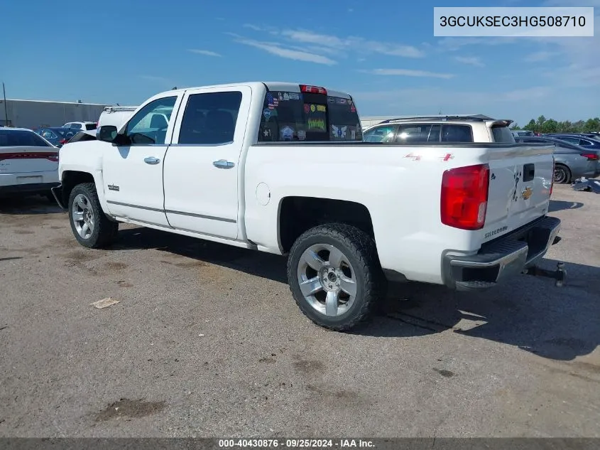 2017 Chevrolet Silverado 1500 1Lz VIN: 3GCUKSEC3HG508710 Lot: 40430876