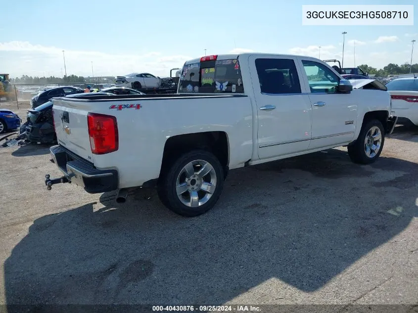 2017 Chevrolet Silverado 1500 1Lz VIN: 3GCUKSEC3HG508710 Lot: 40430876