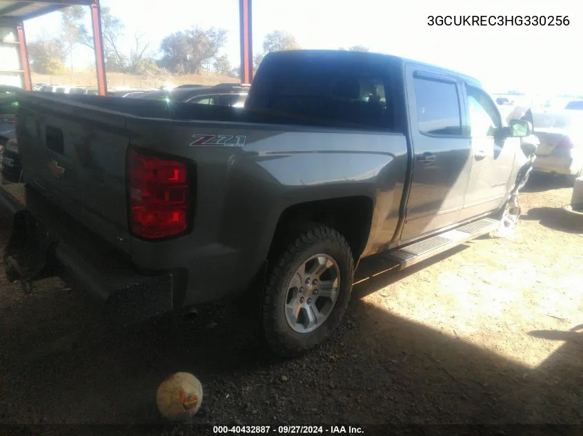 2017 Chevrolet Silverado 1500 2Lt VIN: 3GCUKREC3HG330256 Lot: 40432887