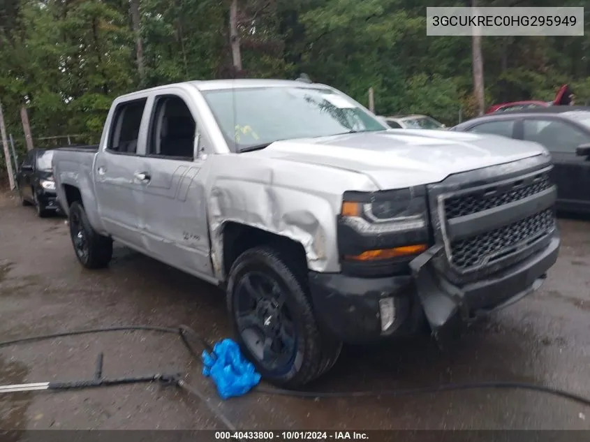 2017 Chevrolet Silverado 1500 1Lt VIN: 3GCUKREC0HG295949 Lot: 40433800