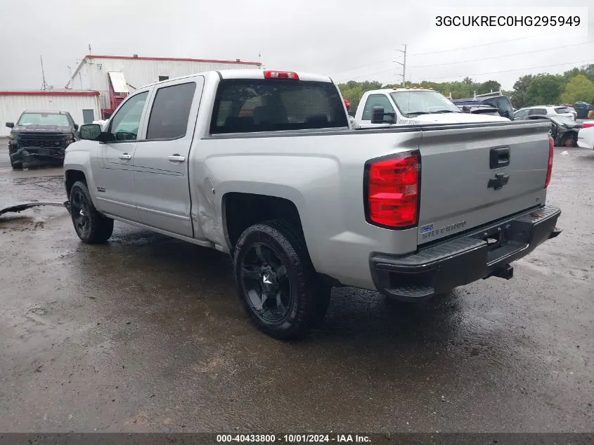 2017 Chevrolet Silverado 1500 1Lt VIN: 3GCUKREC0HG295949 Lot: 40433800