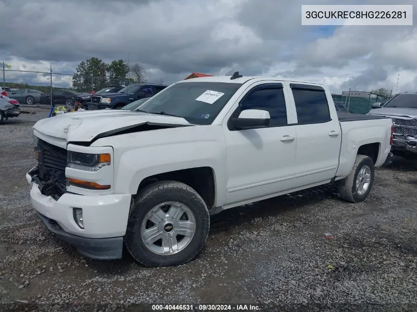 2017 Chevrolet Silverado 1500 2Lt VIN: 3GCUKREC8HG226281 Lot: 40446531