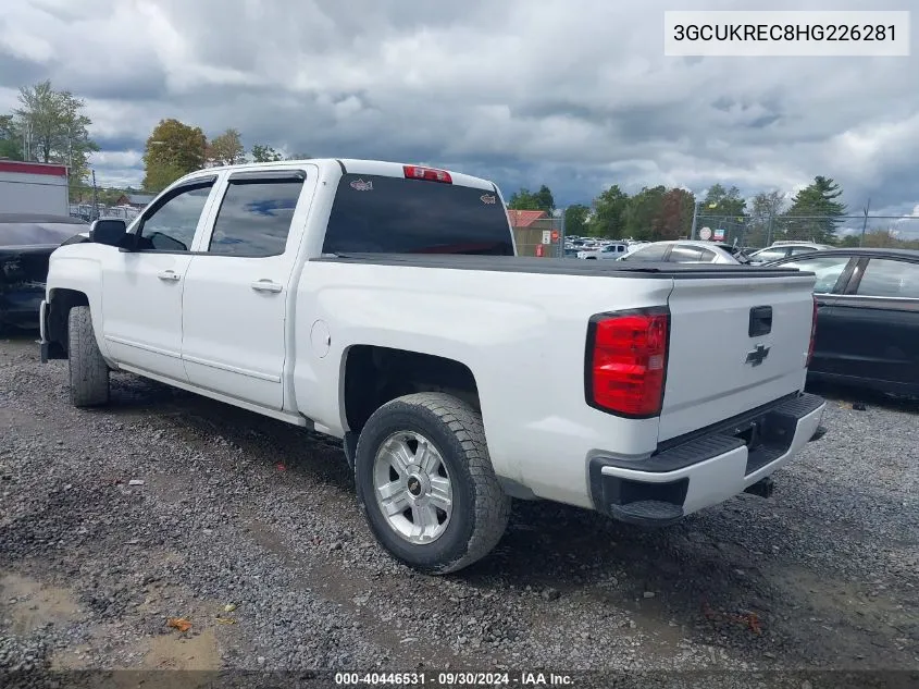 3GCUKREC8HG226281 2017 Chevrolet Silverado 1500 2Lt