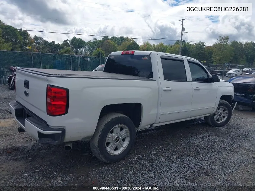 3GCUKREC8HG226281 2017 Chevrolet Silverado 1500 2Lt