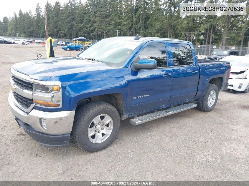 2017 Chevrolet Silverado 1500 1Lt VIN: 3GCUKREC8HG270636 Lot: 40449203