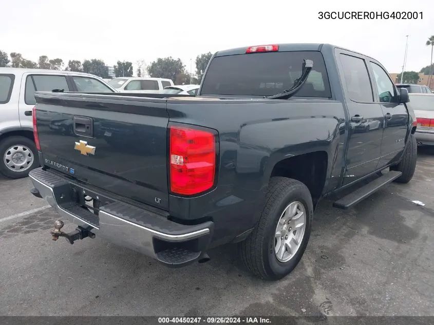 3GCUCRER0HG402001 2017 Chevrolet Silverado 1500 1Lt