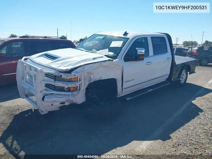 2017 Chevrolet Silverado 2500Hd Ltz VIN: 1GC1KWEY9HF200531 Lot: 40454060