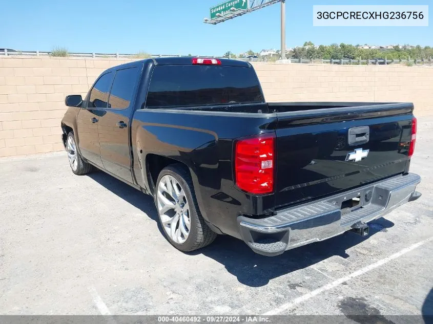 2017 Chevrolet Silverado 1500 1Lt VIN: 3GCPCRECXHG236756 Lot: 40460492