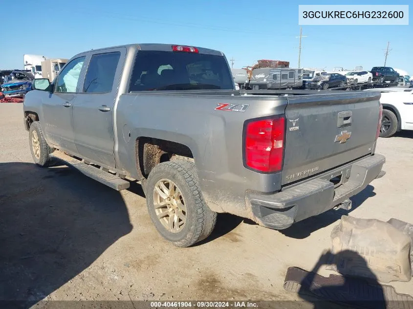 2017 Chevrolet Silverado K1500 Lt VIN: 3GCUKREC6HG232600 Lot: 40461904