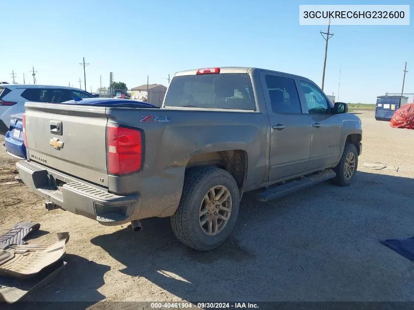 2017 Chevrolet Silverado K1500 Lt VIN: 3GCUKREC6HG232600 Lot: 40461904