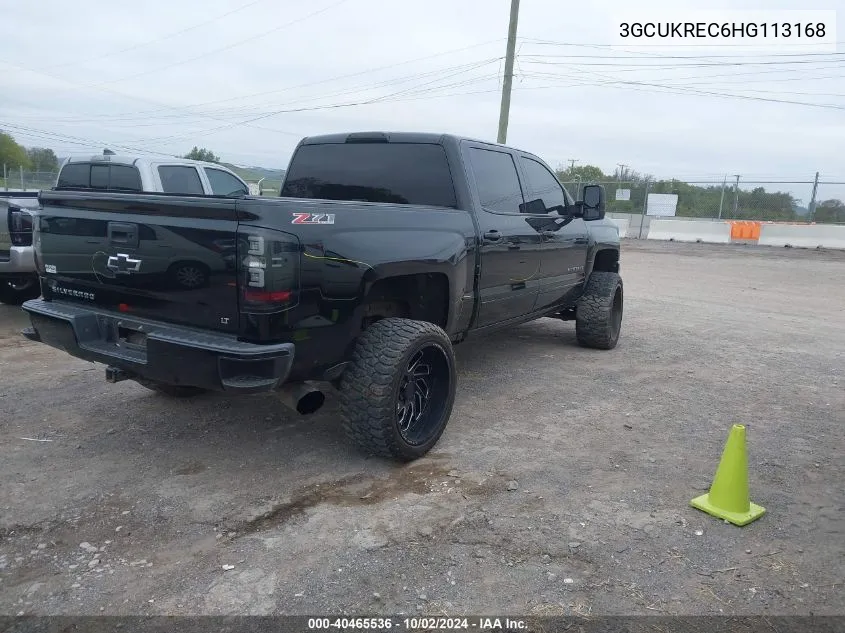 2017 Chevrolet Silverado 1500 2Lt VIN: 3GCUKREC6HG113168 Lot: 40465536