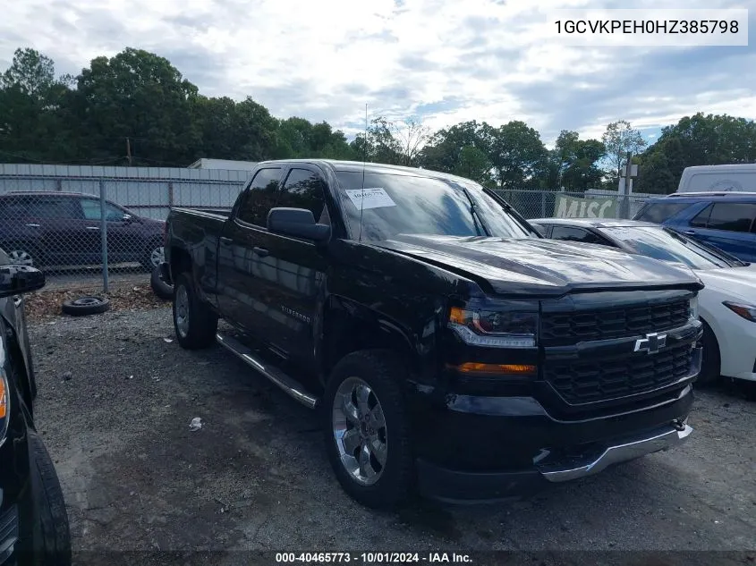 2017 Chevrolet Silverado K1500 Custom VIN: 1GCVKPEH0HZ385798 Lot: 40465773