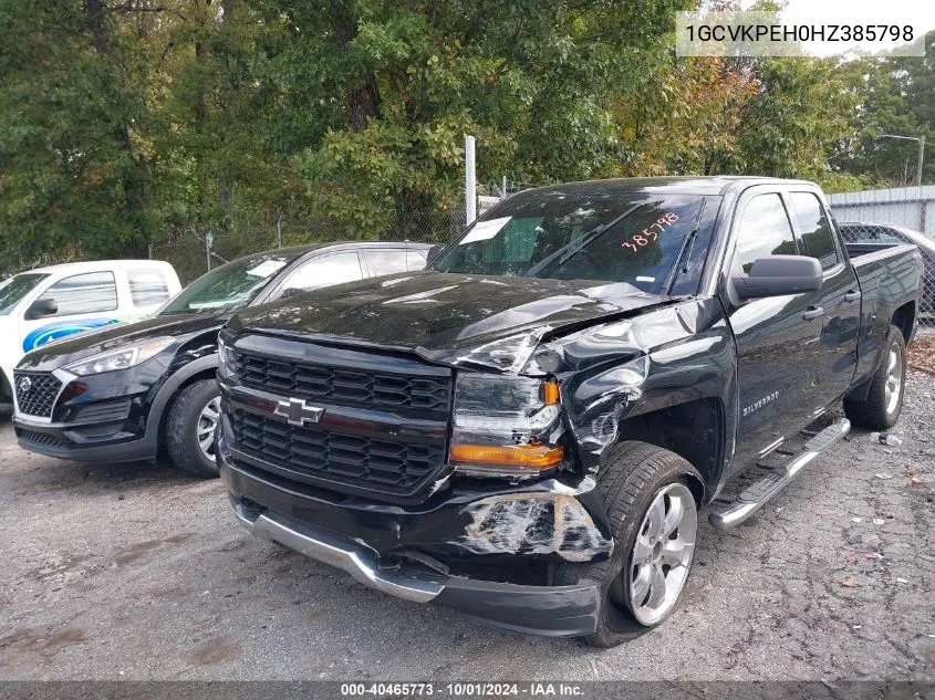 2017 Chevrolet Silverado K1500 Custom VIN: 1GCVKPEH0HZ385798 Lot: 40465773