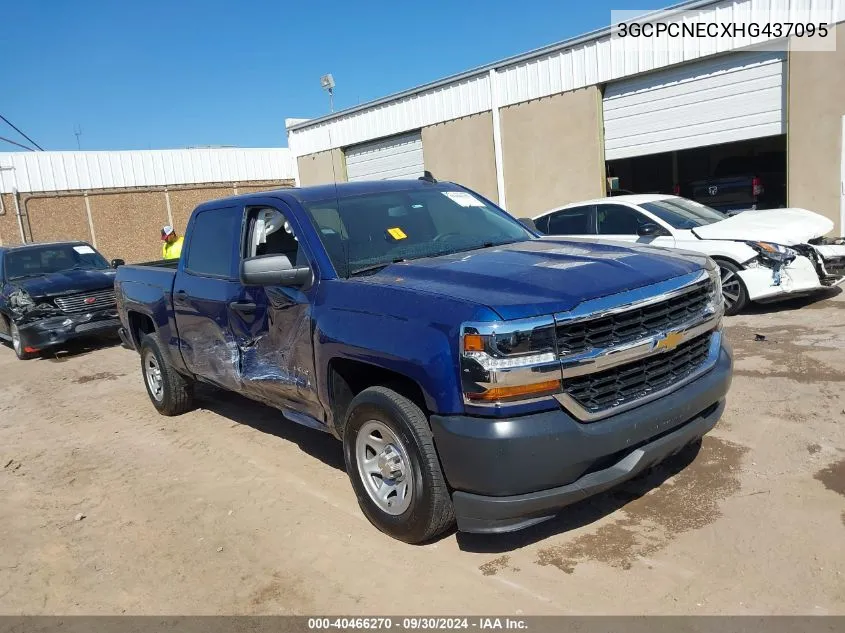 2017 Chevrolet Silverado C1500/C1500 Ls VIN: 3GCPCNECXHG437095 Lot: 40466270