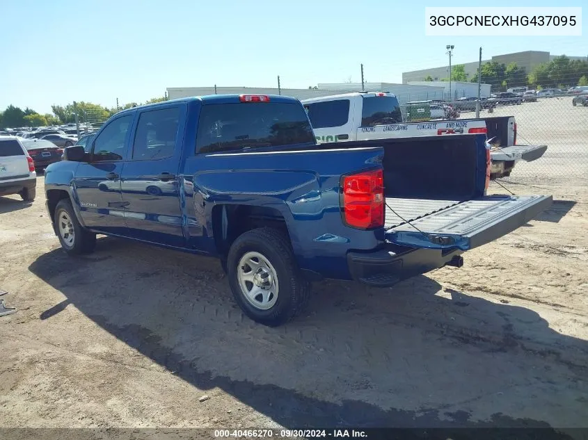 2017 Chevrolet Silverado C1500/C1500 Ls VIN: 3GCPCNECXHG437095 Lot: 40466270