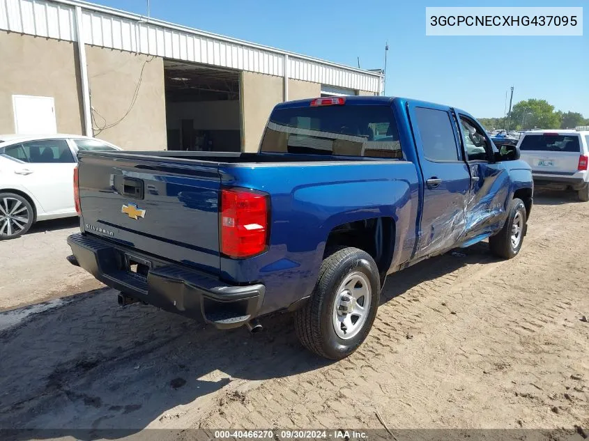 2017 Chevrolet Silverado C1500/C1500 Ls VIN: 3GCPCNECXHG437095 Lot: 40466270