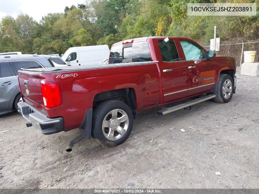 2017 Chevrolet Silverado 1500 1Lz VIN: 1GCVKSEJ5HZ203891 Lot: 40470021