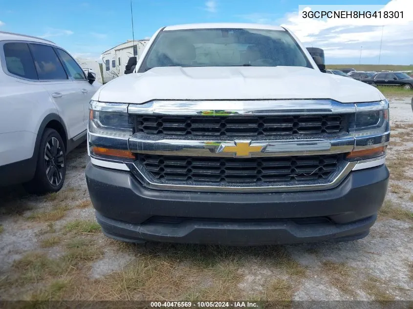 2017 Chevrolet Silverado 1500 Wt VIN: 3GCPCNEH8HG418301 Lot: 40476569