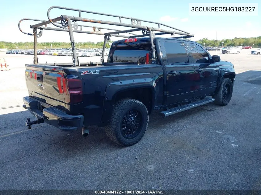 2017 Chevrolet Silverado 1500 2Lt VIN: 3GCUKREC5HG183227 Lot: 40484172