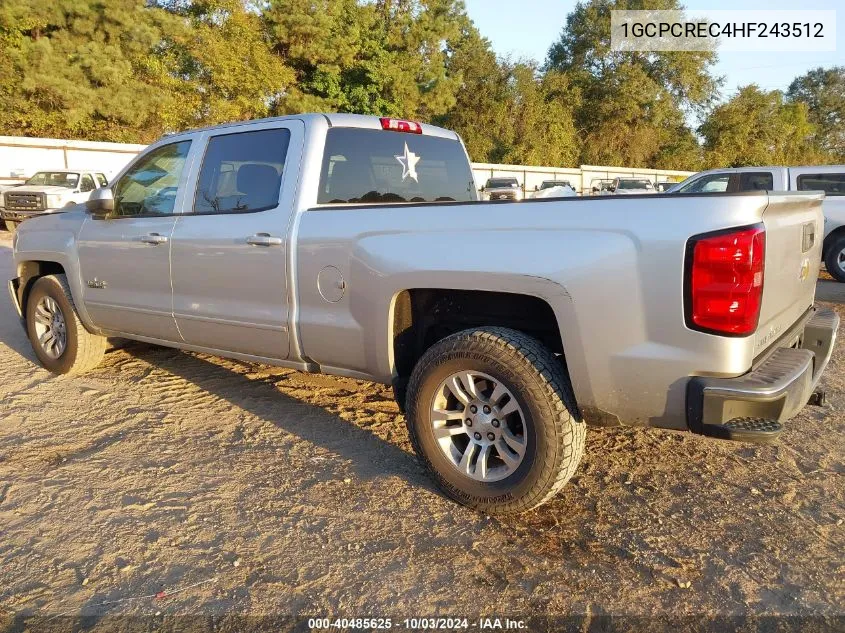 1GCPCREC4HF243512 2017 Chevrolet Silverado 1500 1Lt