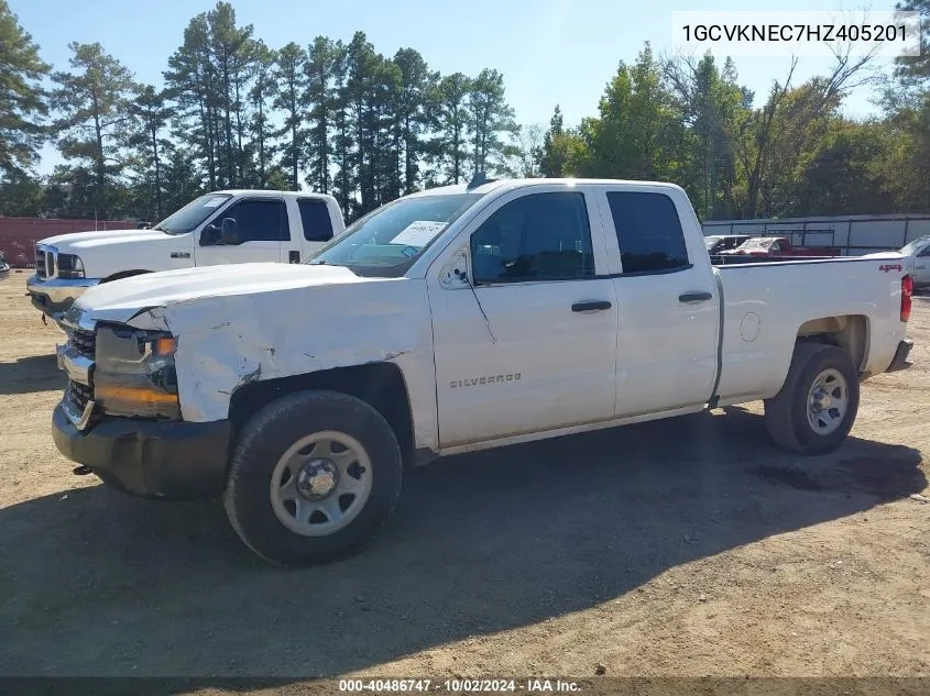 1GCVKNEC7HZ405201 2017 Chevrolet Silverado 1500 Wt