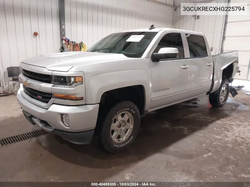 2017 Chevrolet Silverado 1500 2Lt VIN: 3GCUKRECXHG225794 Lot: 40489305