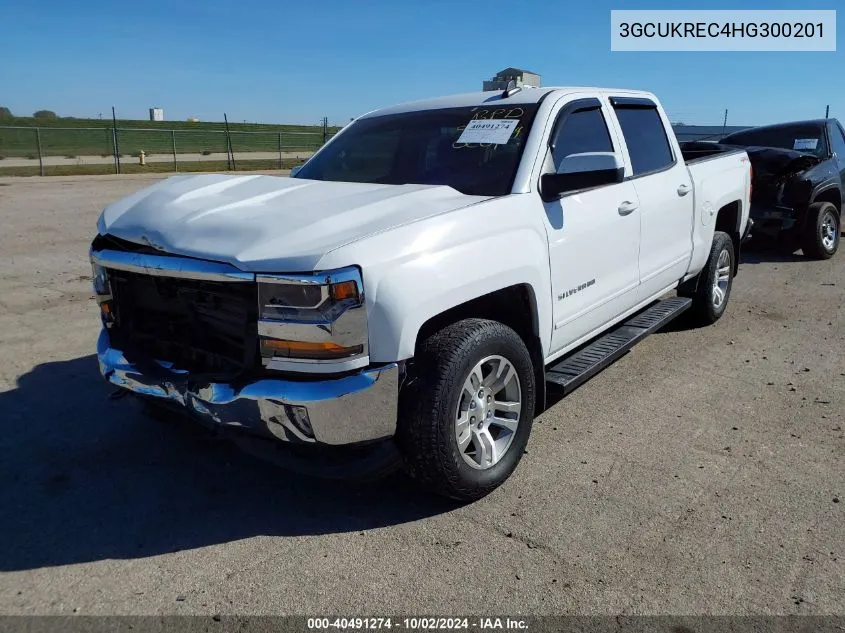 2017 Chevrolet Silverado 1500 1Lt VIN: 3GCUKREC4HG300201 Lot: 40491274