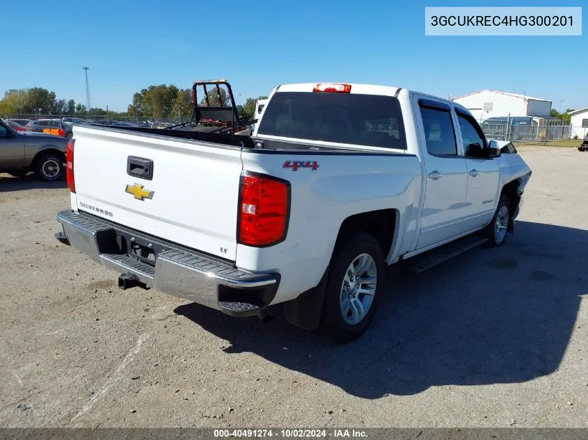 2017 Chevrolet Silverado 1500 1Lt VIN: 3GCUKREC4HG300201 Lot: 40491274