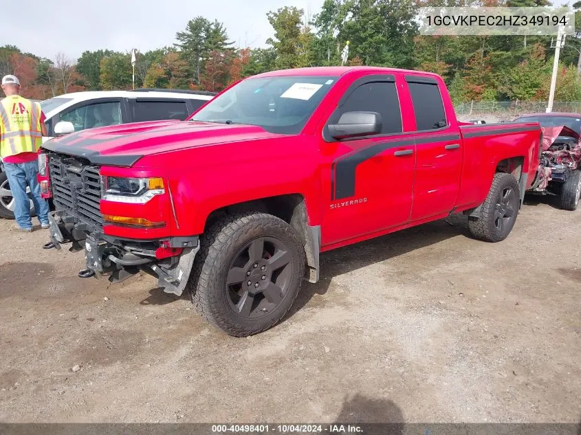 2017 Chevrolet Silverado 1500 Custom VIN: 1GCVKPEC2HZ349194 Lot: 40498401