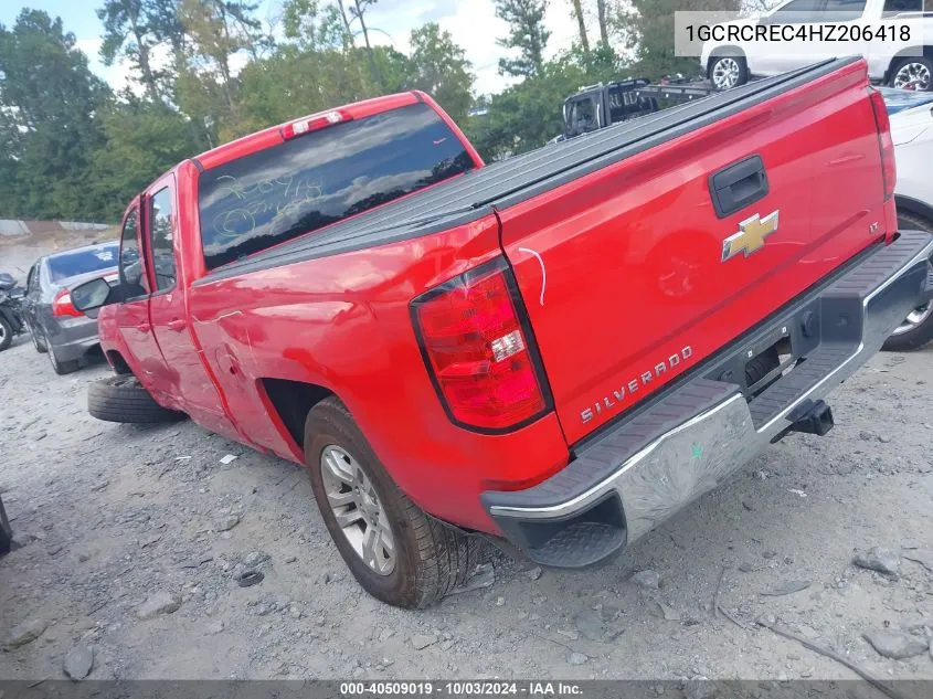 1GCRCREC4HZ206418 2017 Chevrolet Silverado 1500 Lt