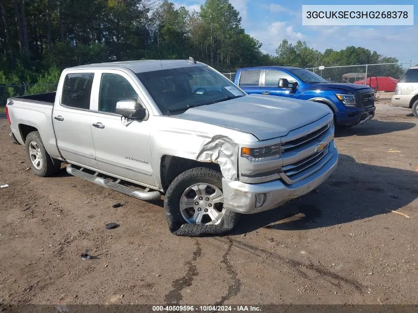 2017 Chevrolet Silverado 1500 2Lz VIN: 3GCUKSEC3HG268378 Lot: 40509596