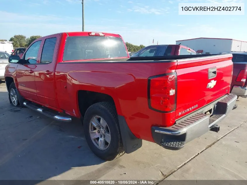 2017 Chevrolet Silverado K1500 Lt VIN: 1GCVKREH2HZ402774 Lot: 40510820