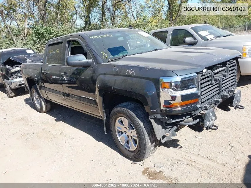 2017 Chevrolet Silverado 1500 K1500 Lt VIN: 3GCUKREH0HG360102 Lot: 40512362