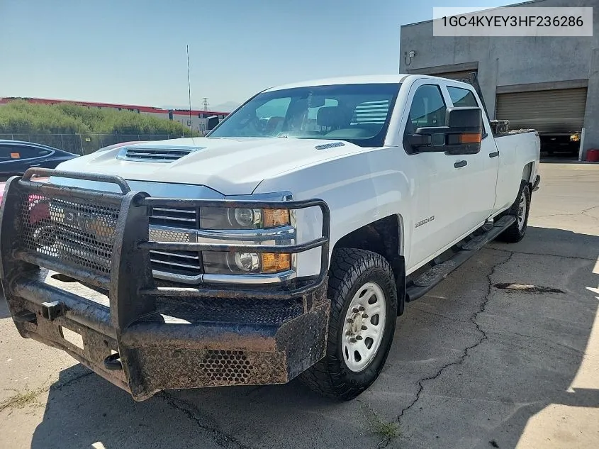 2017 Chevrolet Silverado 3500Hd Wt VIN: 1GC4KYEY3HF236286 Lot: 40527769