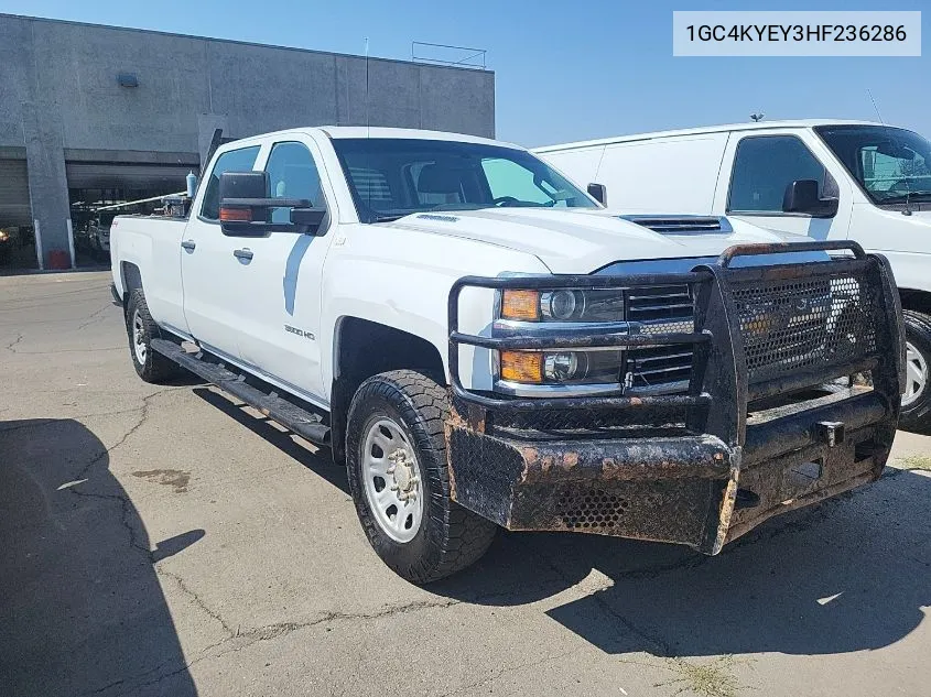 2017 Chevrolet Silverado 3500Hd Wt VIN: 1GC4KYEY3HF236286 Lot: 40527769