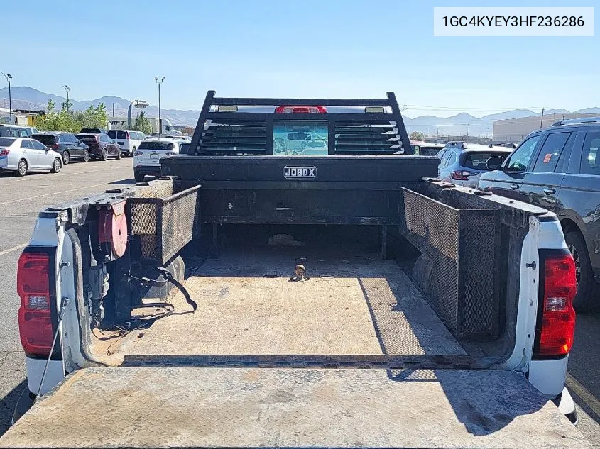 2017 Chevrolet Silverado 3500Hd Wt VIN: 1GC4KYEY3HF236286 Lot: 40527769