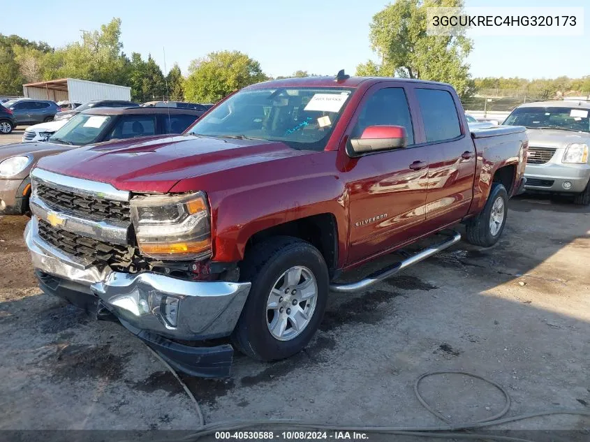 2017 Chevrolet Silverado 1500 1Lt VIN: 3GCUKREC4HG320173 Lot: 40530588