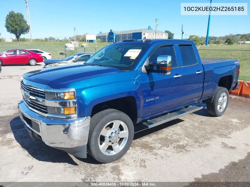 2017 Chevrolet Silverado 2500Hd Wt VIN: 1GC2KUEG2HZ265185 Lot: 40536435