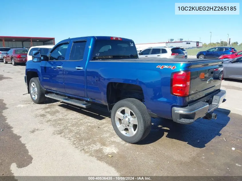 2017 Chevrolet Silverado 2500Hd Wt VIN: 1GC2KUEG2HZ265185 Lot: 40536435