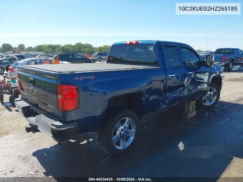 2017 Chevrolet Silverado 2500Hd Wt VIN: 1GC2KUEG2HZ265185 Lot: 40536435