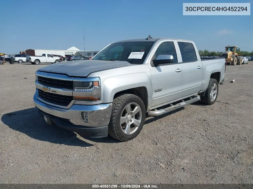 2017 Chevrolet Silverado C1500 Lt VIN: 3GCPCREC4HG452294 Lot: 40551299