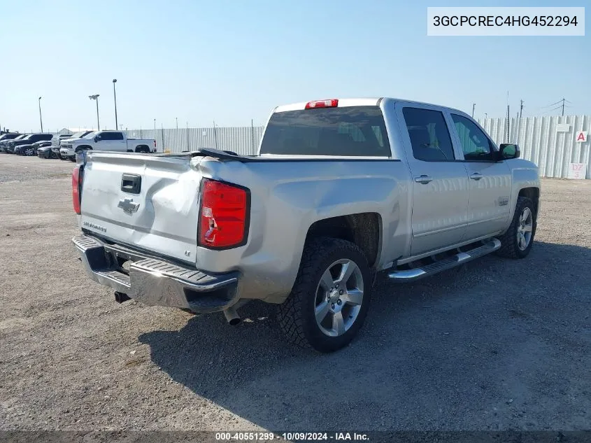 2017 Chevrolet Silverado C1500 Lt VIN: 3GCPCREC4HG452294 Lot: 40551299