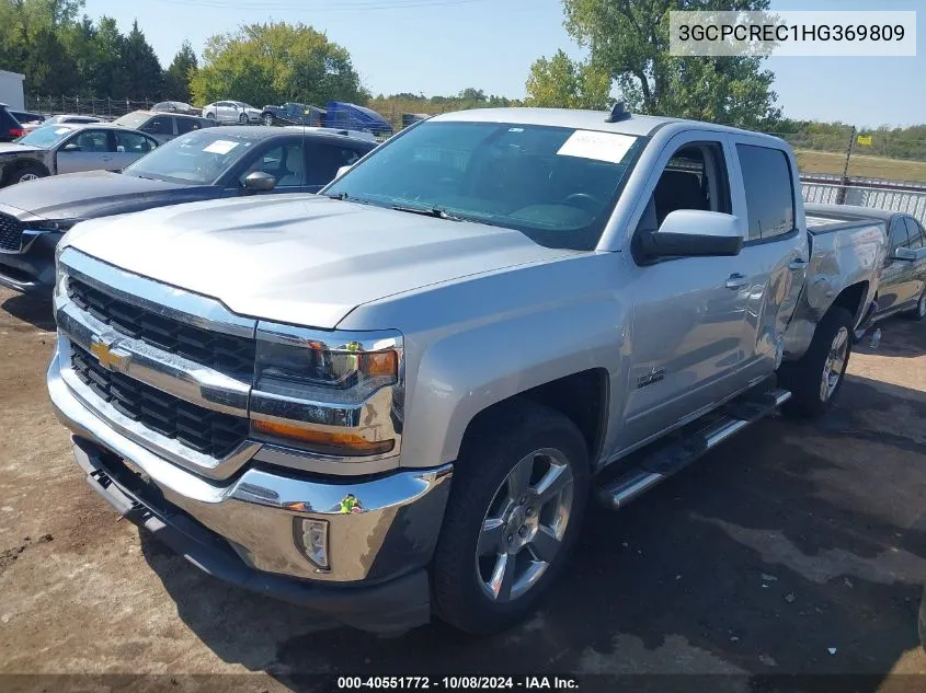 2017 Chevrolet Silverado 1500 1Lt VIN: 3GCPCREC1HG369809 Lot: 40551772