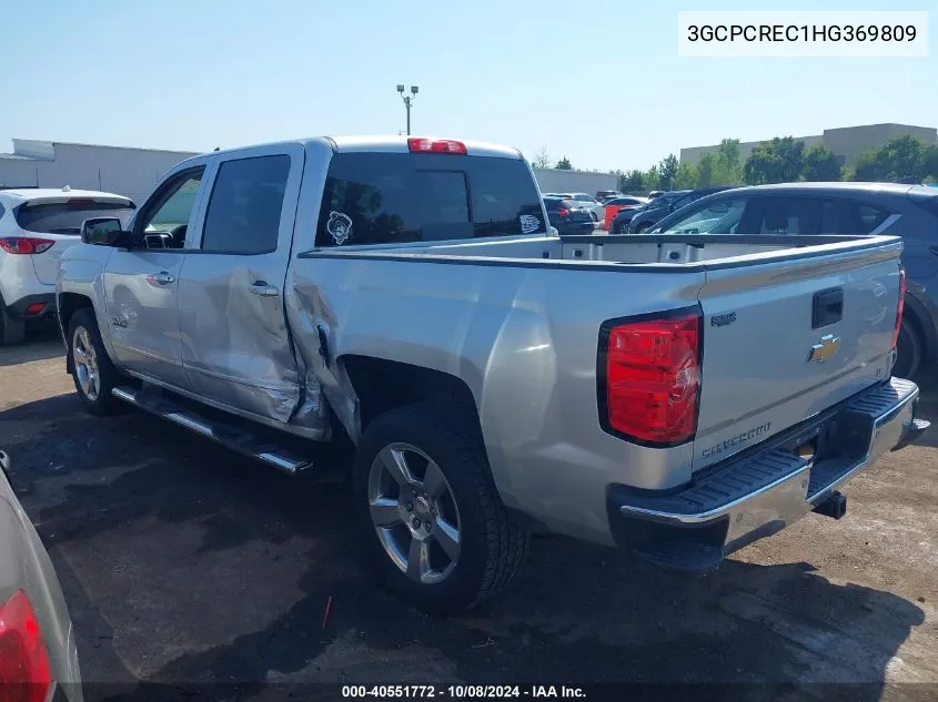 2017 Chevrolet Silverado 1500 1Lt VIN: 3GCPCREC1HG369809 Lot: 40551772