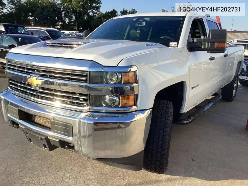 2017 Chevrolet Silverado 3500Hd Wt VIN: 1GC4KYEY4HF202731 Lot: 40555199