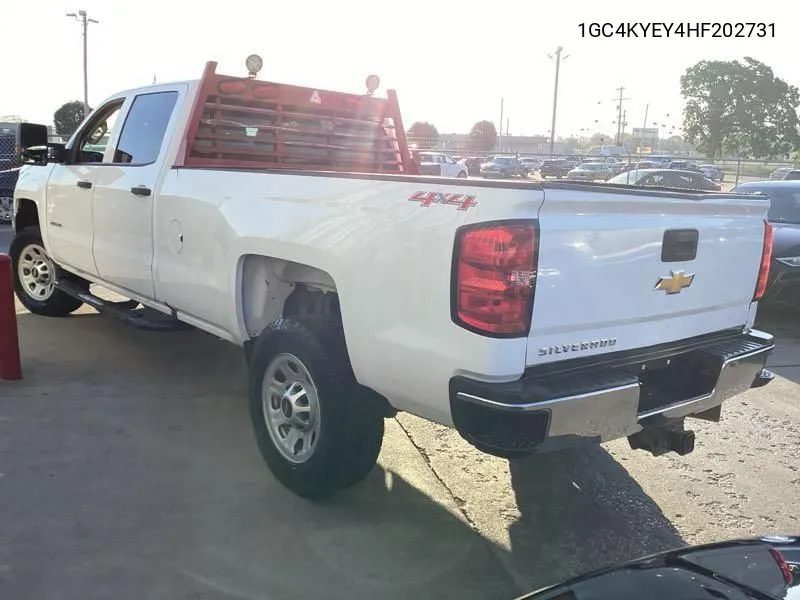 2017 Chevrolet Silverado 3500Hd Wt VIN: 1GC4KYEY4HF202731 Lot: 40555199