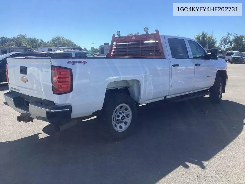 1GC4KYEY4HF202731 2017 Chevrolet Silverado 3500Hd Wt